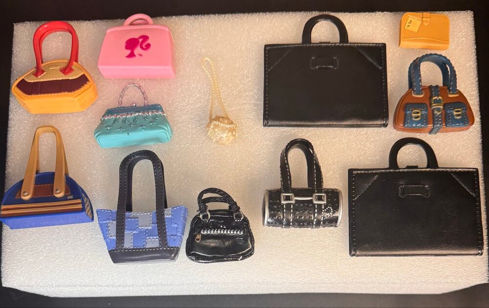 Mattel My Scene Barbie doll purse/bag lot of 12